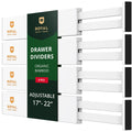 Drawer Dividers 22”, White